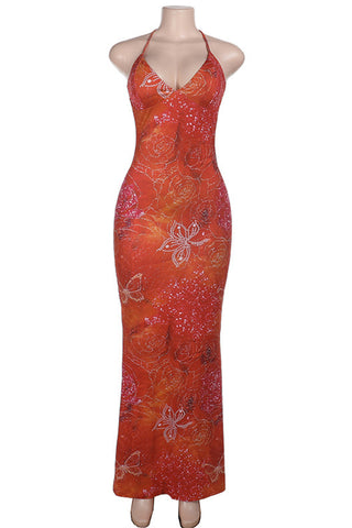 Halter Neck Maxi Dress