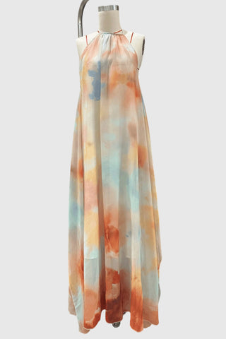 Flowing Halter Maxi Dress
