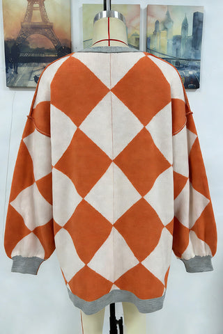 Geometric Patterned Cardigan