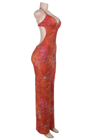 Halter Neck Maxi Dress