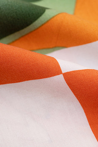 Colorblock Check Shirt and Shorts Set