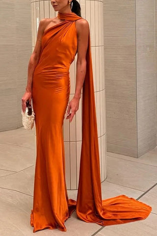 Asymmetric Neckline Casual Dress