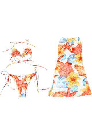 Floral Two-Piece Swimwear Set