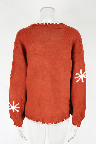 Open-Front Cardigan with Pattern