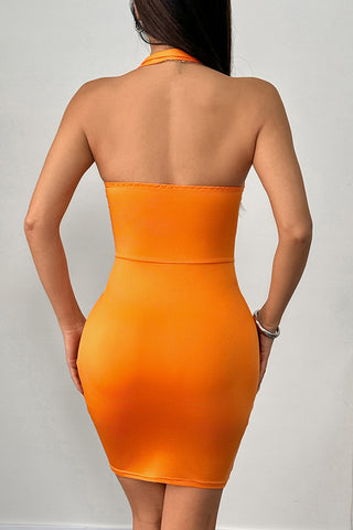 Halter Cutout Summer Sundress