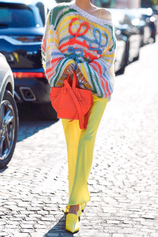 Striped Tie Pattern Sweater