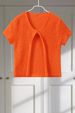 Scoop Neck Textured Knit Tank Top