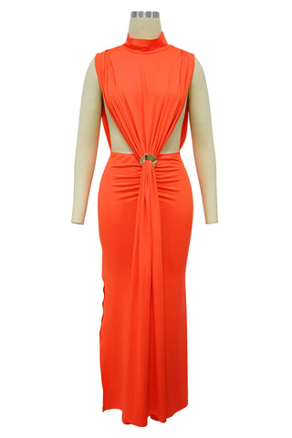 Twist Halter Maxi Dress