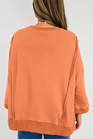 Bow-Accent Casual Sweatshirt