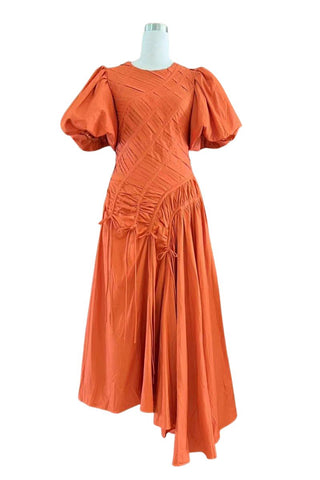 Puff Sleeve Casual Dress