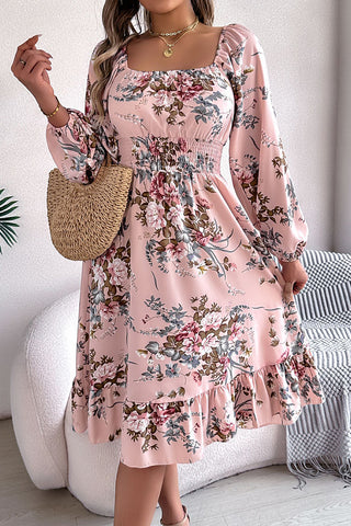 Floral Puff Sleeve Dress
