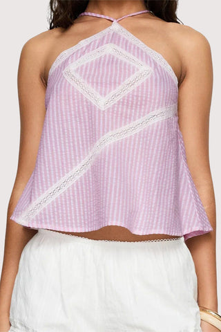 Strappy Striped Cami Top