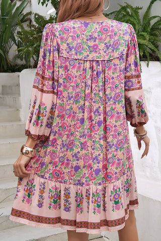 Floral Print Casual Bohemian Dress