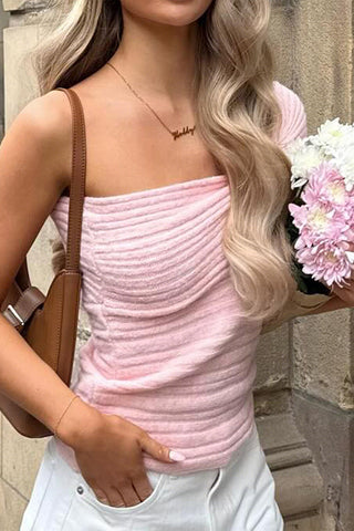 Ruched Strap Tank Top