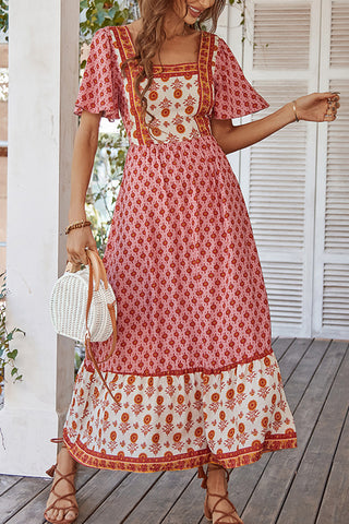 Square Neck Floral Sundress
