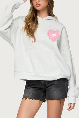 Graphic Print Oversized Hoodie