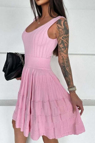 Sleeveless Eyelet Dress