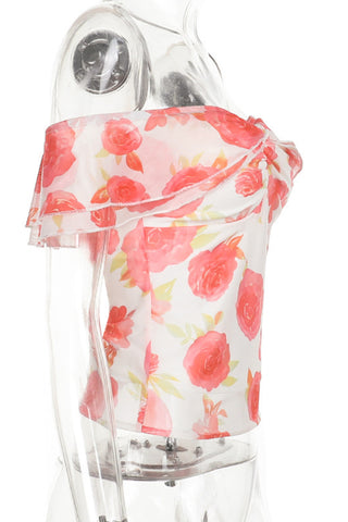 Floral Off-the-Shoulder Cami Top