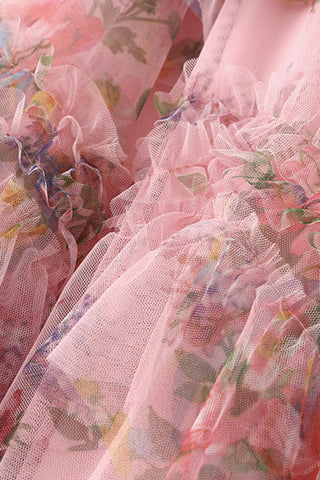 Tiered Floral Maxi Skirt