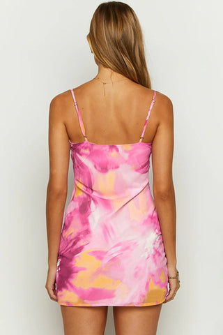 Swirled Pattern Bodycon Cami Summer Dress