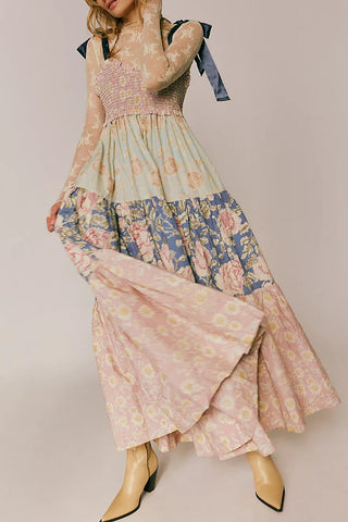 Vibrant Patchwork Sundress