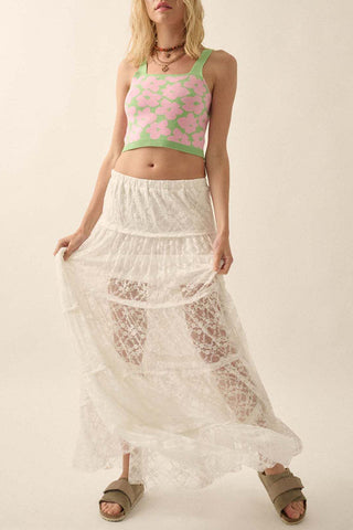 Floral Patterned Tank Top