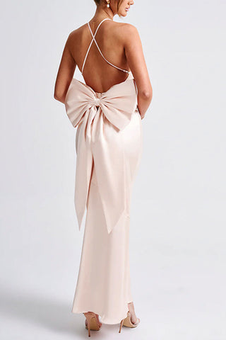 Elegant Spaghetti Strap Evening Dress