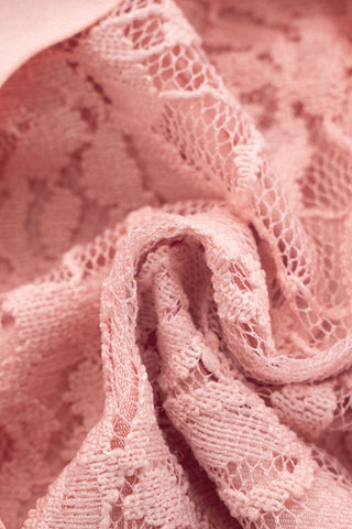 Lace Panel Cut-Out Casual Dress