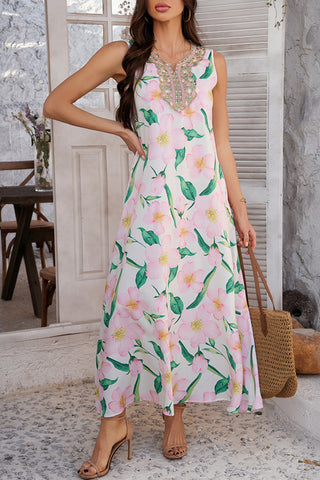 Bohemian Patchwork Maxi Dress