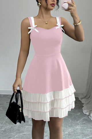 Sleeveless Tiered Flare Dress