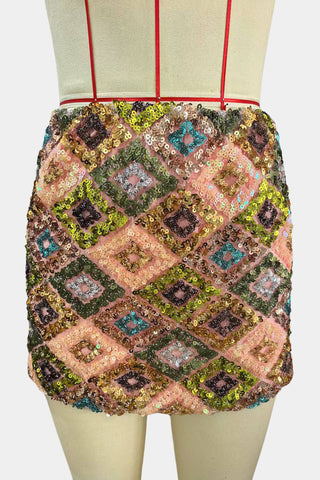 Sequin Mini Skirt
