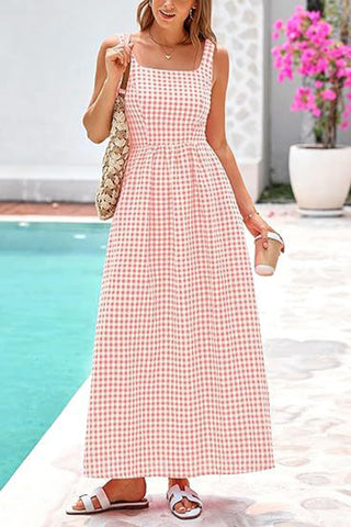 Checkered Sleeveless Sundress