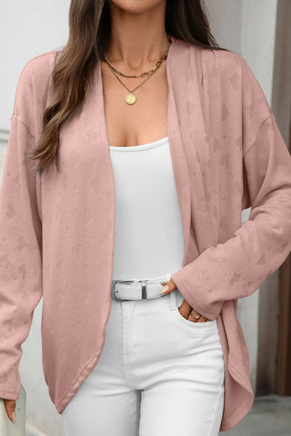 Relaxed Open-Front Cardigan