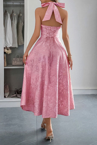 Halter Neck Midi Sundress