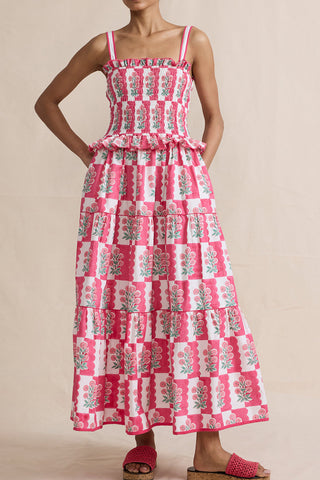Tiered Floral Maxi Dress