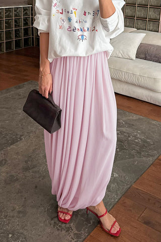 Draped Maxi Skirt Elegance