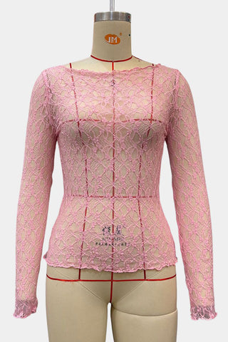 Long Sleeve Lace Top