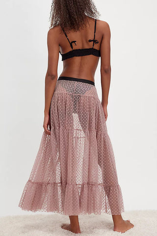 Flowy Sheer Maxi Skirt