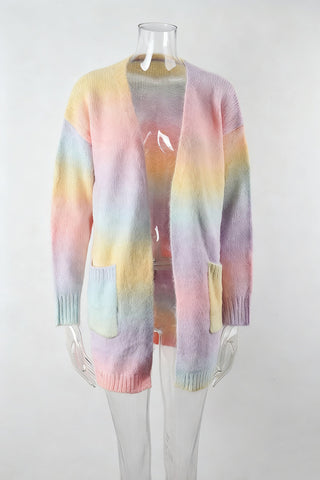 Open-Front Ombre Cardigan
