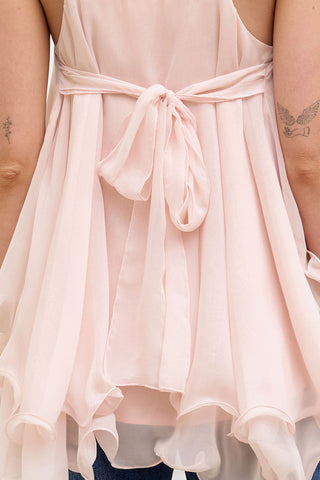 Layered Ruffle Hem Cami Tank