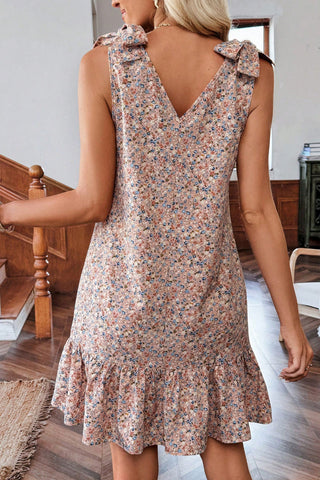 Sleeveless Floral Casual Dress