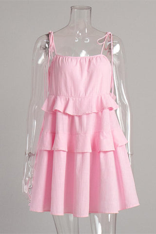 Tiered Ruffle Mini Dress