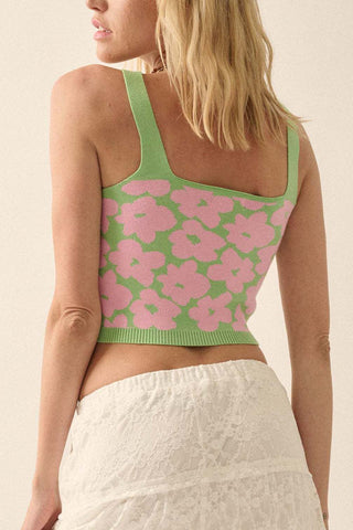 Floral Patterned Tank Top