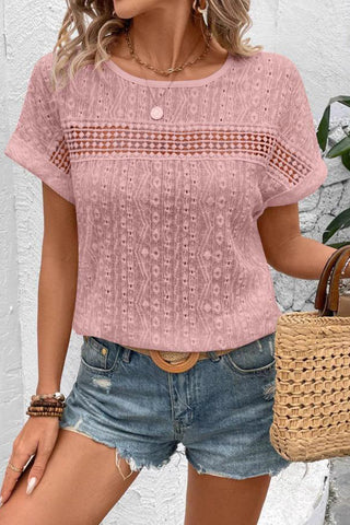 Chic Cutout Knit T-Shirt