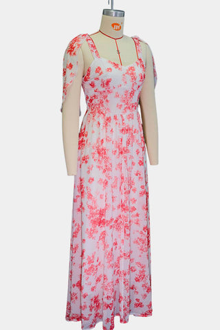 Floral Ruffled Maxi Dress