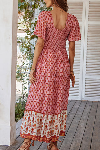 Square Neck Floral Sundress