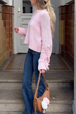 Striped Long-Sleeve Knit Sweater