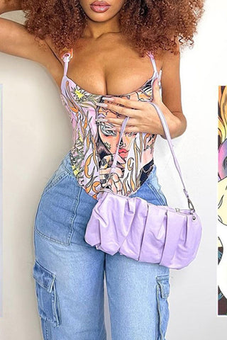 Artistic Print Camisole Top