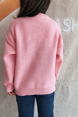 Playful Cherry-Embellished Sweater