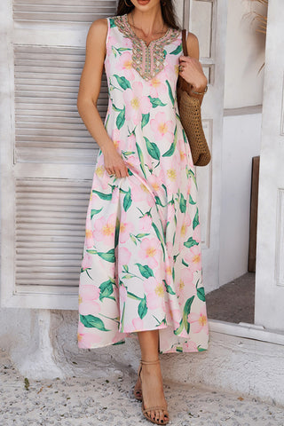 Bohemian Patchwork Maxi Dress